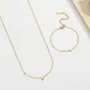 Collar de Acero de Titanio Pequeño Amor Lindo y Exquisito de Verano para Mujer Moda Diseño de Lujo Ligero Cadena para Clavícula Accesorios de Moda