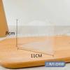 Gabarito triangular retangular de 8 polegadas 6 polegadas para mousse, peças de corte para bolo multicamadas, diafragma de borda, semicírculo, ponta ocidental, suporte de fundo