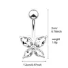 Joyería para piercing de cuerpo humano clavo de ombligo cruz venta caliente transfronteriza anillo de ombligo hebilla de ombligo clásica europea y americana fabricantes mayoristas clavo de ombligo