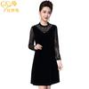 Vestido de veludo Chen Miaoyan feminino outono novo coreano justo slim saia evasê tamanho plus size fabricantes de roupas femininas atacado