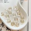 [Xinghe Brilhante] Ouro traçando estrelas de amor acrílico retrô frisado diy hand-made pulseira colar material de jóias