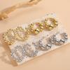 Venda quente transfronteiriça contas de cobre Joias personalizadas brincos luxo leve elegante banhado a cobre 14k ouro real brincos de joia para mulheres