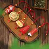 Regalos ceremoniales de temporada de graduación: Pluma Wenchang, colgante de bolsita, regalos culturales y creativos de área escénica, bolsita de bendición del Festival del Bote del Dragón