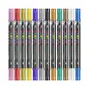 Marcador Acrílico Doble Punta Suave y Dura Set de Colores Clásicos para Estudiantes, Pintura, Graffiti y Dibujo de Cómics, con Colores Apilables