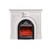 Gabinete de Chimenea Estilo Francés, Repisa de Chimenea, Decoración Vintage para Entrada, Villa Estilo Europeo, Sala de Estar de Moda Estilo Americano, Gabinete Decorativo Falso de Chimenea