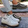 Zapatos de lunares nuevos de talla grande para mujer transfronterizos europeos y americanos, zapatos de talla grande al por mayor con lazo para mujer primavera 2026