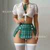 Lencería Sexy de Estilo Europeo y Americano para Mujer con Abertura, Uniforme de Chica Atrevida, de Amazon Transfronterizo