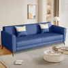 Pata de gato sin lavar de cuero, apartamento pequeño, sofá pequeño para casas de alquiler y oficinas, gama alta, lujo ligero, estilo moderno, venta directa de fábrica
