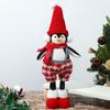 Decoraciones Navideñas Nuevas Transfronterizas Muñeco de Pingüino de Pie Adornos de Enano Muñeco Iluminado Telescópico Muñeco