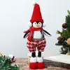 Decoraciones Navideñas Transfronterizas Pingüino Luminoso Colgante Colgante Pequeño con Luz Muñeca Muñeca Colgante de Árbol de Navidad Colgante