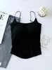 Camisola Sexy de Espalda Descubierta para Chicas Calientes con Almohadilla en el Pecho para Mujer Diseño de Verano Ajustado Adelgazante Ropa Exterior Hermoso Top de Espalda