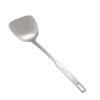 304 espátula doméstica acero inoxidable utensilios de cocina pala alargada doble soporte engrosado pala de cocina cuchara para freír cuchara de sopa pala para verduras fritas