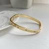 Pulseira Quadrada de Diamante Transfronteiriça Yiwu Fonte de Joias Fabricante Atacado Tendência da Moda Fivela Totalmente de Diamante Joias de Strass
