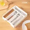 Divisor de Cajón de Cocina Caja de Almacenamiento para Cubiertos, Compartimento Integrado en Gabinete Doméstico para Cuchillos, Tenedores y Palillos, Organizador de Utensilios de Cocina