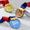 Medallas Creativas de Cristal Espejo Personalizadas de Metal de Alta Gama para Colgar en Juegos Deportivos, Premios de Competición Grupal, Souvenirs