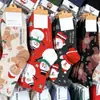 Meias de Cano Médio para Mulheres, Meias Tendência Outono e Inverno de Natal, Meias de Cano Médio com Desenhos para Mulheres, Papai Noel, Rena, Neve, Atacado de Fábrica