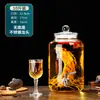 Garrafa de Vinho de Vidro para Uso Doméstico, Pote Selado de Alta Qualidade para Infusão de Ginseng e Vinho Medicinal, Recipiente de Vinho com Bico, Garrafa de Vinho Especial