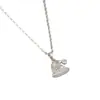 Série de Férias Luochen Colar com Pingente de Diamante Chapéu de Papai Noel Corrente de Clavícula Fashionável Estiloso Tendência Exquisito