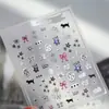 Flor Plateada Caliente de Cinco Pétalos Y2 Nuevo Reloj K Pegatina para Uñas Arte de Uñas Ins Dulce Gato Fresco Mariposa Adhesivo Chica Caliente Uñas DIY