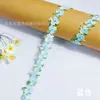 Exquisita Ropa Estilo Cinta de Seda de Poliéster con Encaje Bordado de Nueve Colores, Accesorios Hechos a Mano DIY para Tocados Qipao