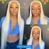 Touca de renda europeia e americana cabelo longo liso peruca de cabelo humano peruca frontal de renda cor dourado claro