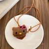 Amável Lanyard de Colar Porta-Óculos de Gato Feminino Para Sair Versátil Portátil Corrente Anti-Perda para Óculos de Sol Corrente para Pendurar no Pescoço Corrente de Lã