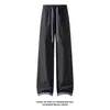 Coleção Outono 2026: Calça Reta Color Block com Base Branca e Costura no Tornozelo, Tamanhos M-5XL, HK26988-Especial P22