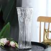 Vaso Grande Espessado Vidro Transparente Enfeites para Sala de Estar Plantas Hidropônicas Bambu Rico Lírio Flor Seca Vaso de Cerâmica