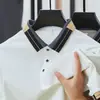 Transmisión en Vivo Transfronteriza Camisa Polo de Manga Corta para Hombre Verano para Hombre Solapa Sensación de Hielo Color Sólido Informal de Negocios Camiseta para Jóvenes y Personas de Mediana Edad