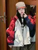 Chaqueta Cortavientos para Niña 2026 Otoño Nuevo Estilo Coreano Chaqueta con Capucha de Bloques de Color para Niños Mayores Ropa de Exterior