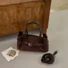 Moda Outono/Inverno 2026 High-End Estilosa Versátil Couro Bovino Fosco Simples Estilo Coreano Bolsa de Ombro Única de Mão Única Ombro Transversal