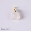 Ágata Blanco Natural Calcedonia de Hielo Pulsera Pequeña Hecha a Mano DIY Accesorios para Pulseras Colgante Accesorios de Joyería Colgante