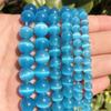 Ventas Directas de Fábrica Cuentas Sueltas Ojo de Gato de Colores Redondas Semiacabadas Ojo de Gato Accesorios para Joyería DIY