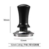 Dispensador de café en polvo y juego de pisón, juego de tres piezas para base de pisón 51/53/58 mm, martillo de pisón de café de fuerza constante