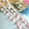 En Stock Borde de Encaje con Pompones Pequeños 1 cm Esquina Recta Cortina de Bolas Pompones de Colores Tela Accesorios de Decoración DIY Suministro Directo del Fabricante