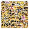 60 pegatinas originales de caritas amarillas lindas EMOJI, dibujos animados, funda de teléfono, diario, libro, iPad, pegatinas decorativas impermeables