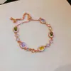 Pulsera doble de estrella geométrica de circón estilo coreano inspirada en ins, sensación de lujo ligero de alta gama, joyería de diseño nicho para mujer