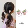 Diadema de Fresa para Niñas Lindo y Dulce Diadema para Niñas Alta Elasticidad Banda de Goma Amigable con el Cabello de Niñas Accesorio para el Cabello de Tela