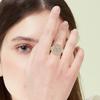 Anillo de Cara Sonriente Exagerada Moda para Mujer Personalizado Anillo de Temperamento de Celebridad de Internet Anillo para Dedo Índice Retro de Corea del Sur Joyería Europea y Americana