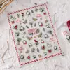 Pegatinas para Uñas de Atmósfera Navideña Color Crema Vintage Ts-3865 Infantil Dopamina Dibujos Animados Serie Navideña