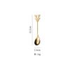 Colher Garfo Cervo Aço Inoxidável Colher de Mistura Criativa Cervo Colher de Café Colher de Natal Alto Valor de Cor Colher de Sobremesa Garfo de Frutas