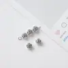 Accesorios DIY de aleación 6x6mm con agujero pasante mini colgante de cruz pulsera collar cadena de teléfono accesorios de joyería al por mayor