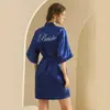 Robe de Noiva Transfronteiriço, Robe de Manhã, Camisola Feminina, Maquiagem de Casamento, Grupo de Madrinhas, Kimono de Casamento, Roupão