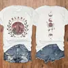 Camiseta con Patrón Velaris para Mujer de Aliexpress Transfronteriza, Poliéster 60%, Spandex 5%, Rayón 3