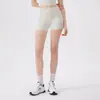 Shorts Esportivos Franzidos Sem Desconforto com Bolso Traseiro, Cintura Alta, Levanta Bumbum, Shorts de Yoga com Sensação de Nuvem para Corrida ao Ar Livre e Fitness