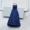 Poliéster Colorido Anillo de Hierro Grueso Tirador Sin Cabeza Borla Hecho a Mano Colgante de Abanico DIY Estilo Antiguo Marcapáginas Bolsita Borla Colgante