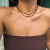 Collar de conchas y estrellas de mar para mujer, accesorios de venta caliente de playa y océano con cuentas de arroz transfronterizas de estilo europeo y americano, joyería para mujer