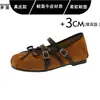 Zapatos planos de ballet de moda estilo retro 2026 otoño nuevo con lazo y tira cruzada Mary Jane para mujer
