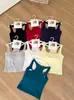 Versão Atualizada da Camisola I-Back com Bojos, Top Confortável e Versátil de Cor Lisa para Mulheres