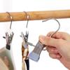 Gancho multifuncional de acero inoxidable, universal, con 3 formas, de metal grueso, para secar ropa, sin dejar rastros, para dormitorio